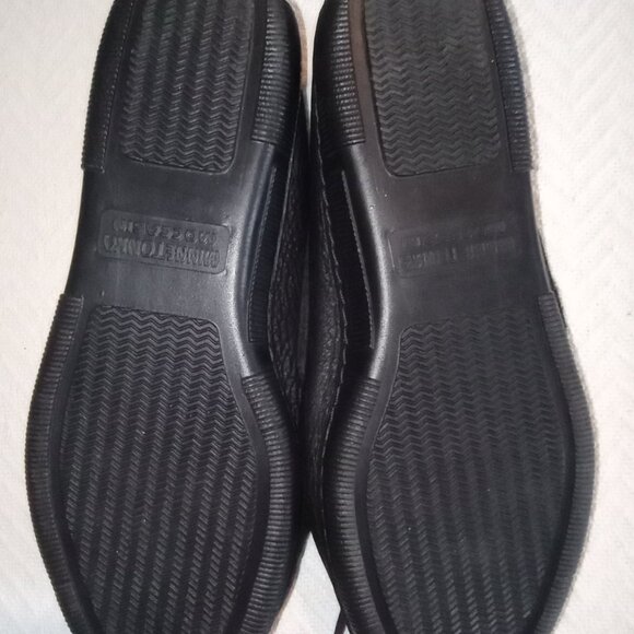 Minnetonka Moccasin Moosehide Kilty Women's Size 6 Black - Picture 10 of 13